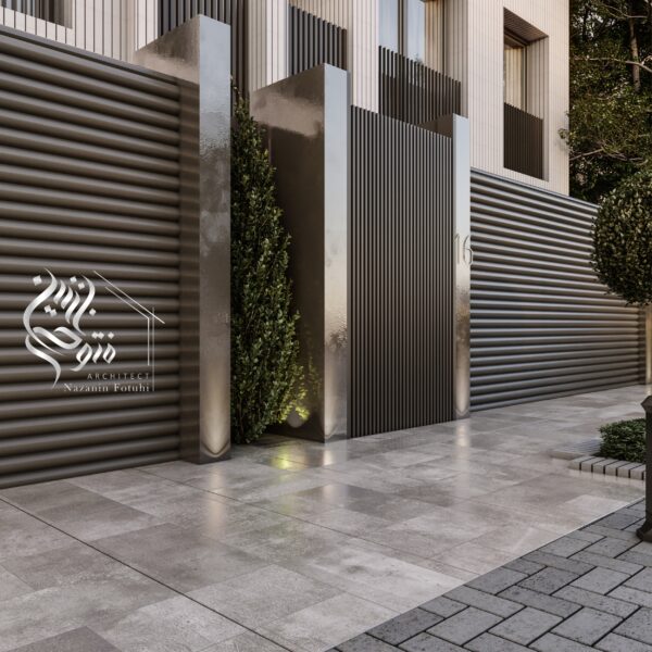 طراحی نمای مدرن توسط گروه معماری متئور آرک