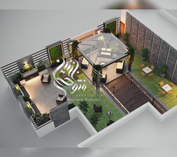 طراحی محوطه توسط گروه معماری متئورآرک