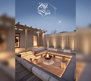 طراحی محوطه ویلا توسط گروه معماری متئورآرک