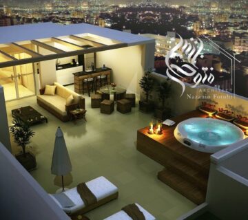 طراحی روف گاردن و محوطه توسط گروه معماری متئورآرک