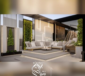 طراحی محوطه ویلا توسط گروه معماری متئورآرک