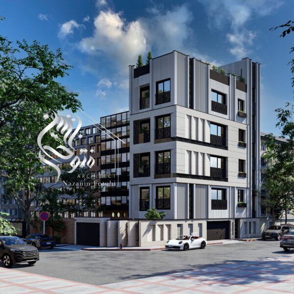 طراحی نمای مدرن توسط گروه معماری متئور آرک