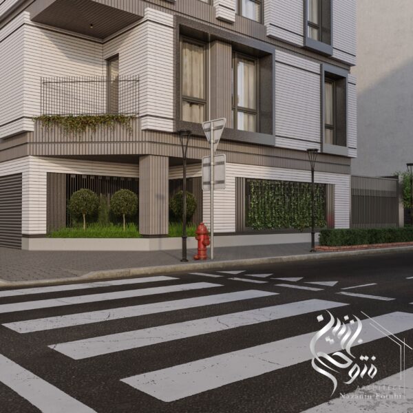 طراحی نمای مدرن توسط گروه معماری متئور آرک