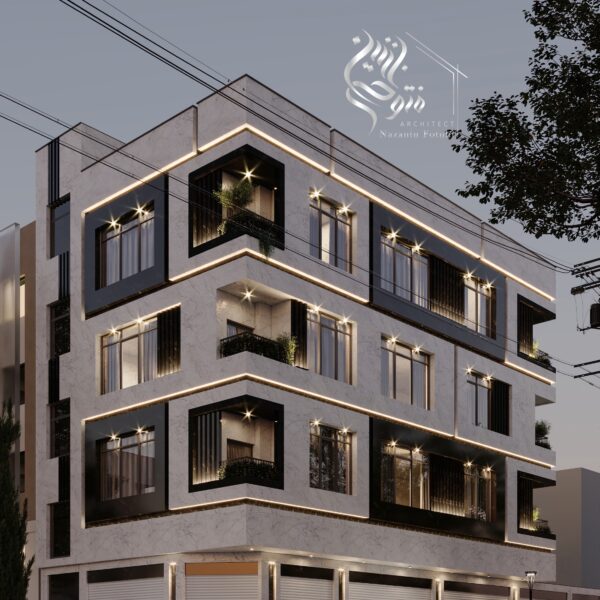 طراحی نمای مدرن توسط گروه معماری متئور آرک