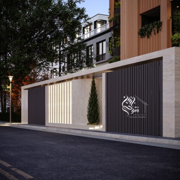 طراحی نمای مدرن توسط گروه معماری متئور آرک