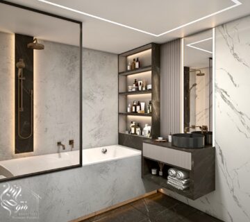 طراحی مدرن سرویس بهداشتی