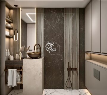 طراحی مدرن سرویس بهداشتی