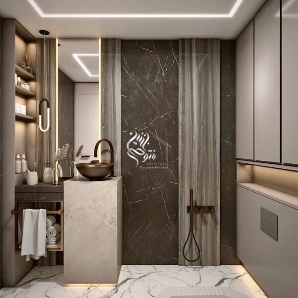 طراحی مدرن سرویس بهداشتی